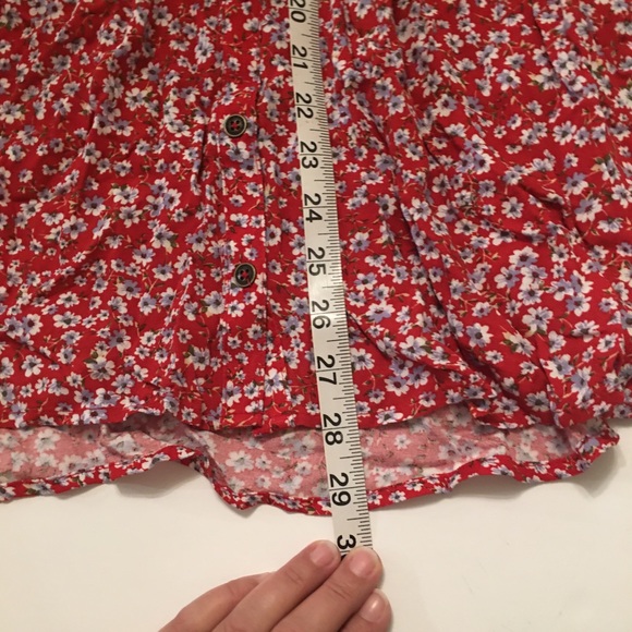 **SOLD**###### button down long sleeve floral top - Picture 7 of 8